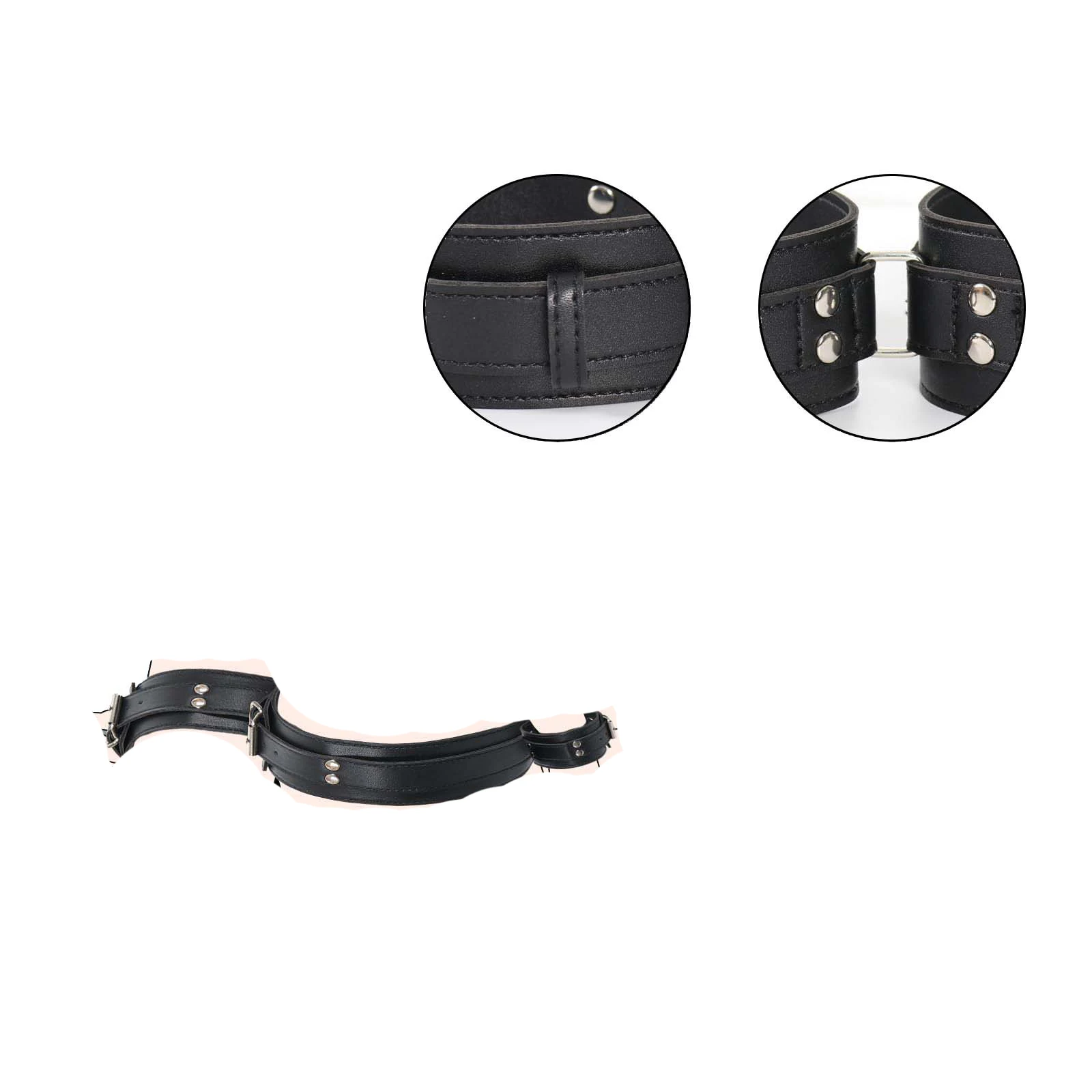 BDSM بولي Leather الجلود عبودية والعتاد الجنس تكبيل الفخذ ضبط النفس الساق الأصفاد مجموعات الالعاب الجنسية المفتوحة الفخذين 18 + الكبار المثيرة ألعاب Sextoy أطقم