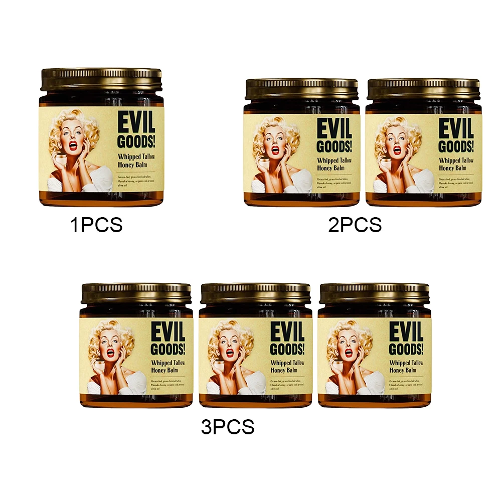 Schlagsahnes Rindfleisch Tallow Manuka Honigbalsam für Haut, Gesicht und Körper, parfümfreies, grasfüttertes Gras, fertige Bio-Gesichtscreme, Körperlotion