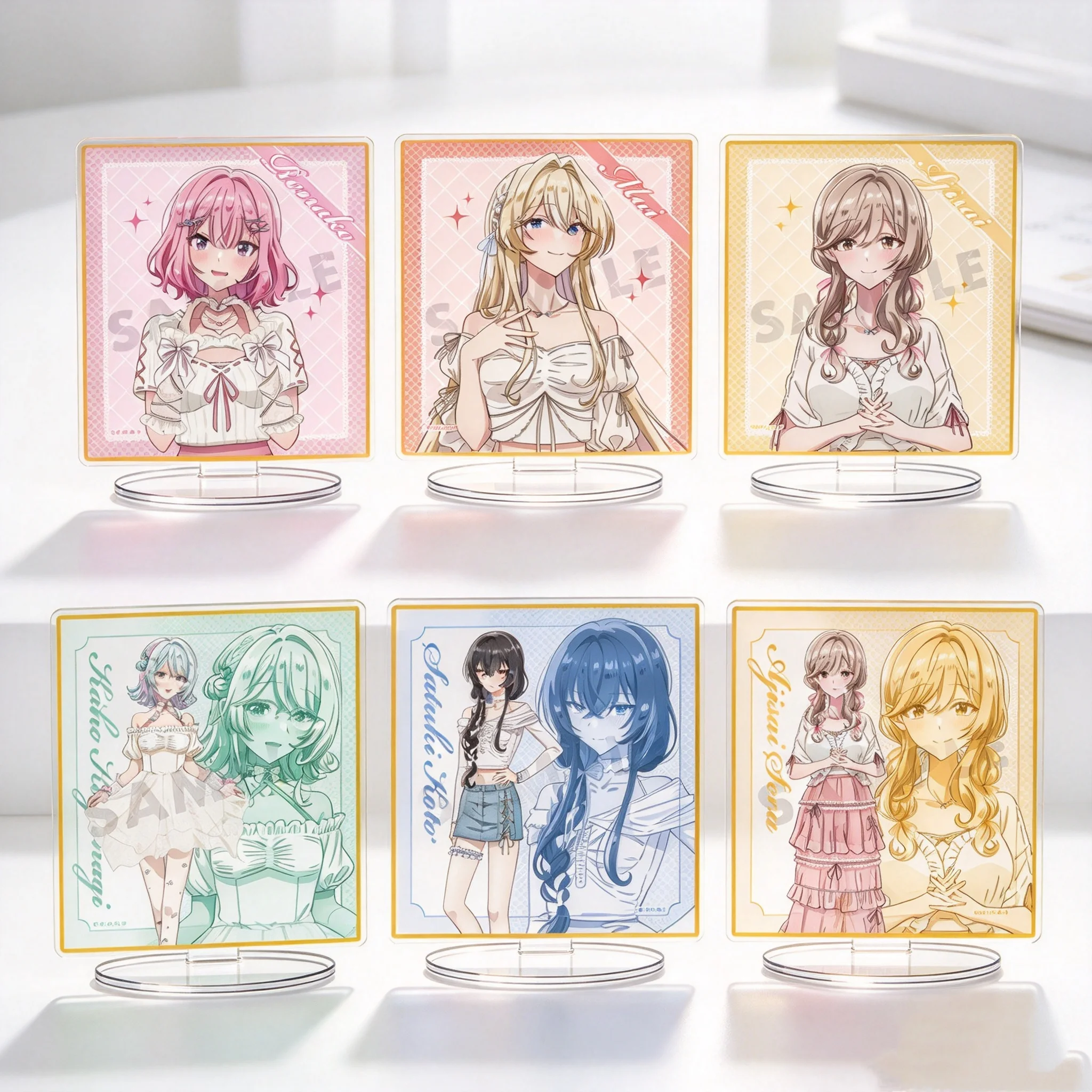 GL There's No Freaking Way I'll be Your Lover! Unless Renako Amaori Colorful Maid Ver Acrylic Stand Model Plate Keychains