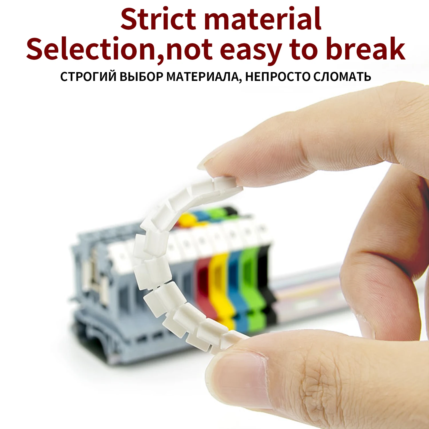 CHFRPU ZB4 Marking strip ST1.5 uk1.5N applicable With number and blanks marker UK Terminal Block Accessories Quick Marker Strips