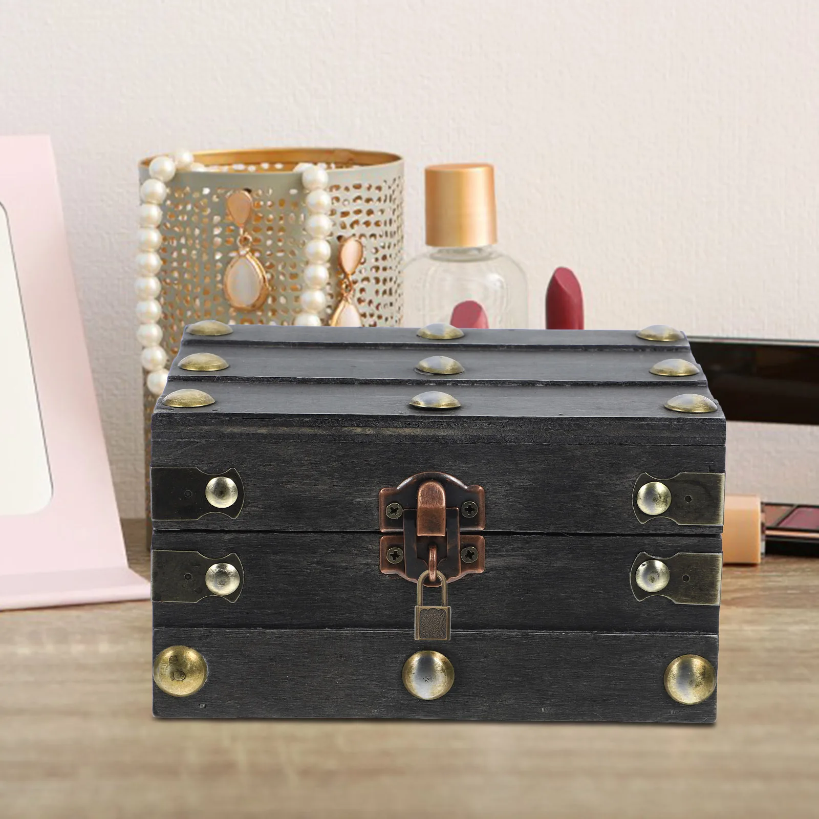 12Sets Tiny Locks with Keys Vintage Design for Treasure Hunt Games and Cosplay Props Lockable Chest Mini Pirate Lock