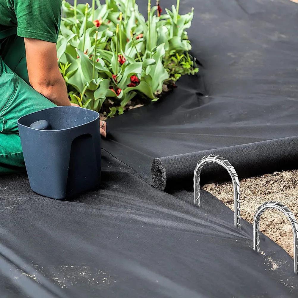 

2pcs Garden Peg U-Shaped Ground Nail For Tent Trampoline Fixing Sturdy Outdoor Camping Supplies Landscape Pin Swing Canopy