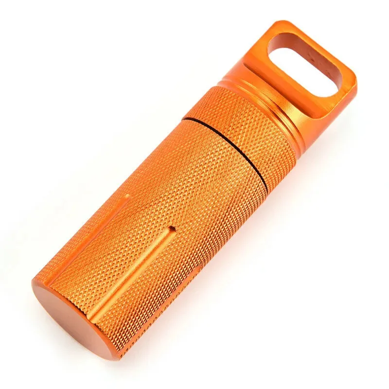 Металлическая герметичная водонепроницаемая банка EDC с ЧПУ, оборудование для выживания на открытом воздухе, коробка для хранения бутылок с лекарствами