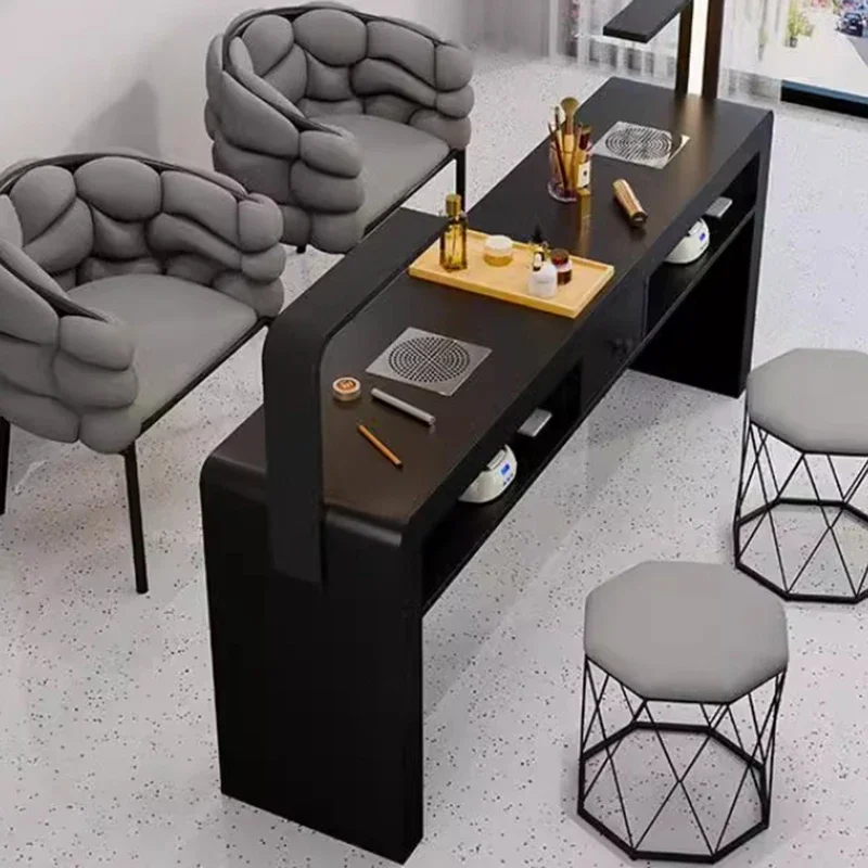 كرسي منظم مكتب الأظافر خدمة دش الرخام مكتب الأظافر مجمع الغبار ميسا بارا سكريفانيا دشPer Unghie الأثاث العصري