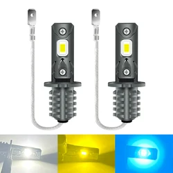 2x H3 LED Fog Lights Bulb Super Bright High Power 9-60V 5400LM 6000K 3000K 8000K Car Driving Running Lamp Auto Light 12V 24V