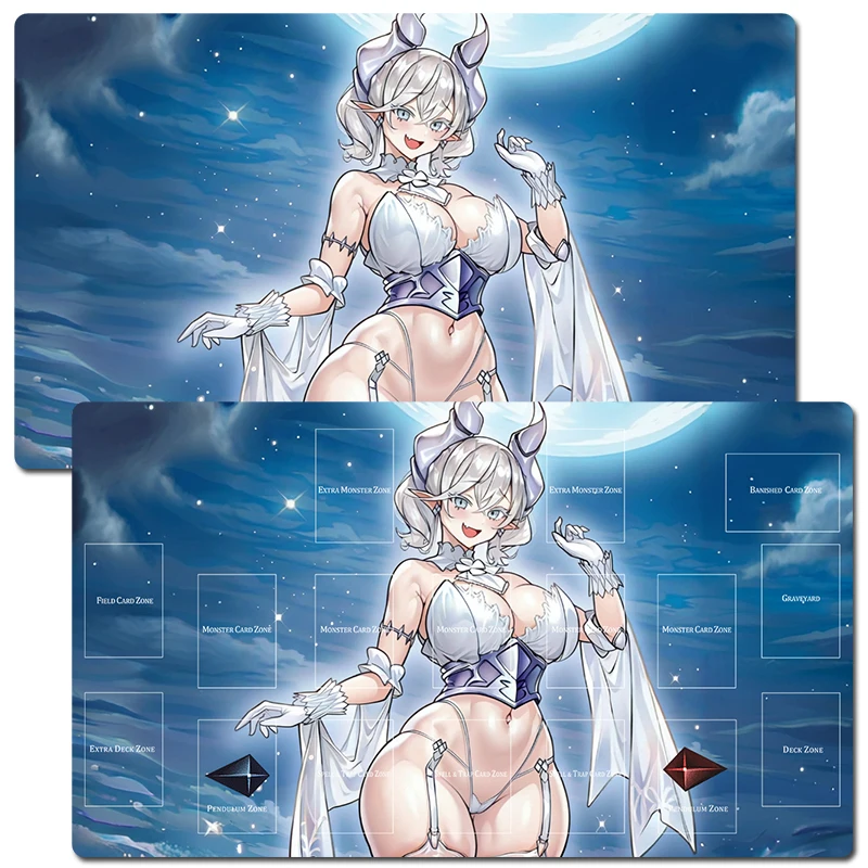 

YuGiOh Labrynth of The Silver Castle TCG CCG Playmat Trading Card Game Mat Table Desk Gaming Play Mat Mouse Pad 60x35cm Free Bag