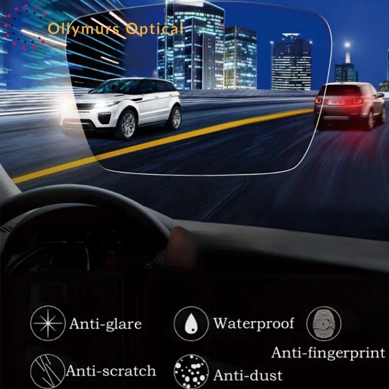 

Антибликовые, устойчивые к царапинам линзы Ollymurs для вождения, асферические, с защитой от синего света, CR39, UV400, 1.56, 1.61, 1.67, 1.74