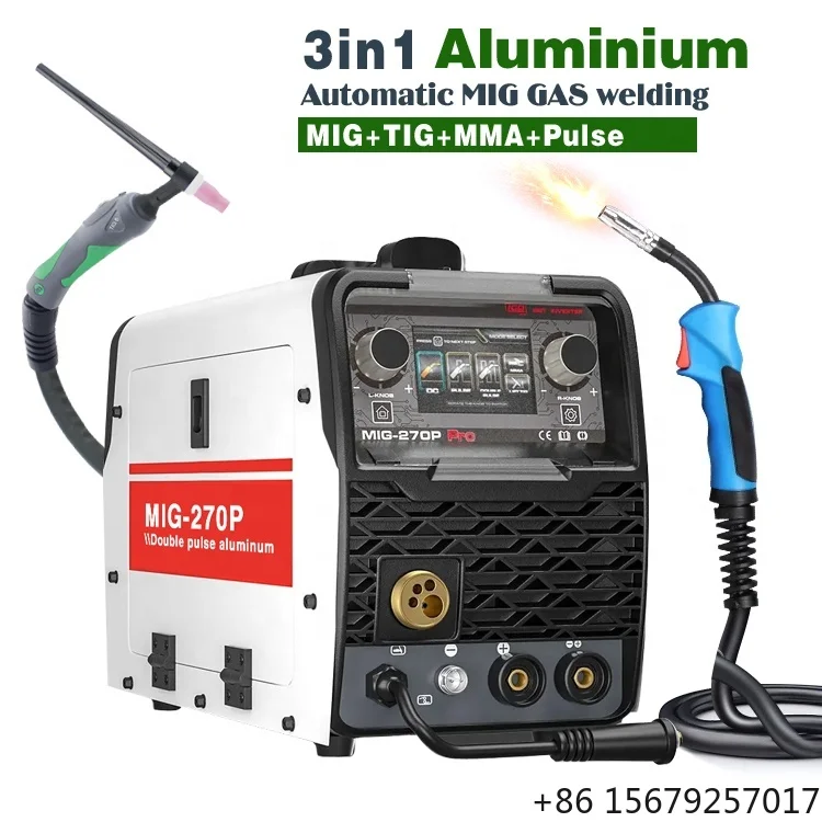 3 in 1 LIFT TIG MAG MIG MMA Industrial Double Pulse Welding Aluminum Second Shield Welding Machine Carbon Dioxide Gas Shielded