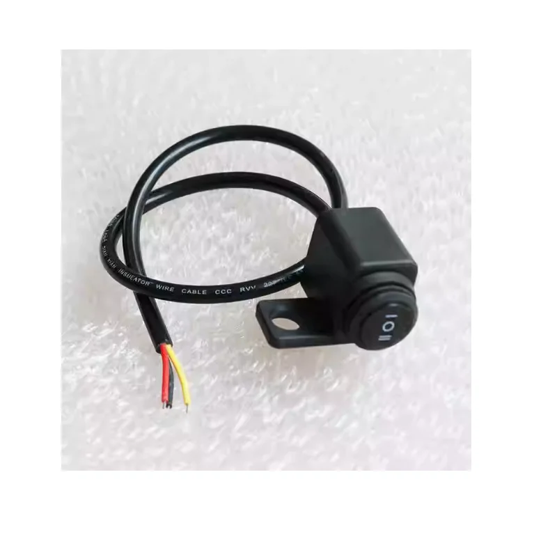 Electric modification universal three wire switch, far and near rearview mirror, spotlight handle switch, headlight, scooter