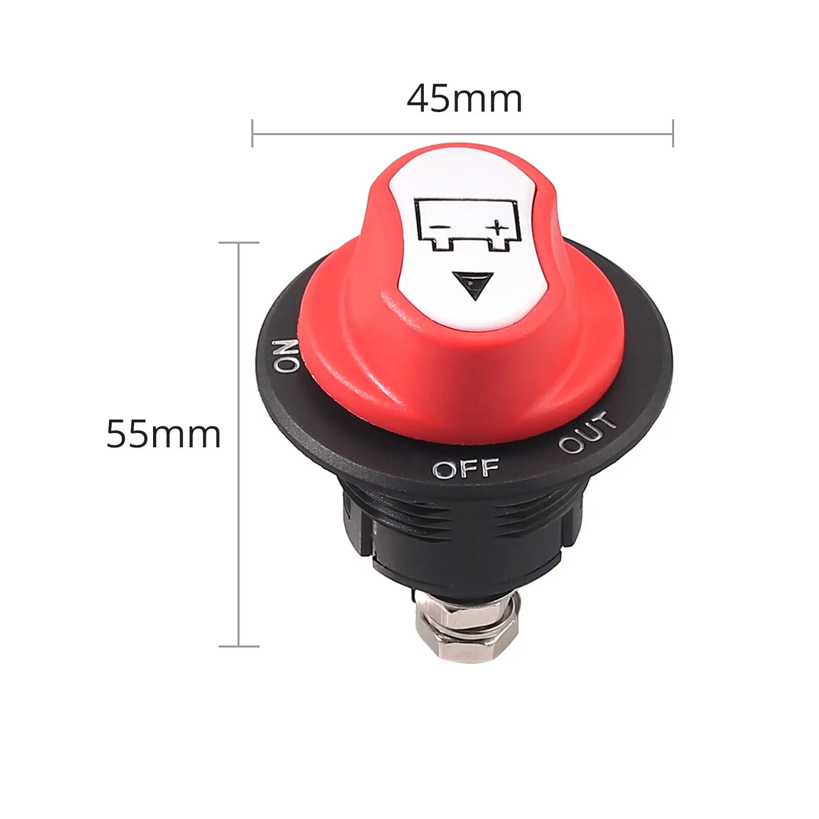 Battery Isolator Selector Switch For Auto Car Van Boat,Waterproof Master Disconnect Power Cut/Shut Off Kill 100A