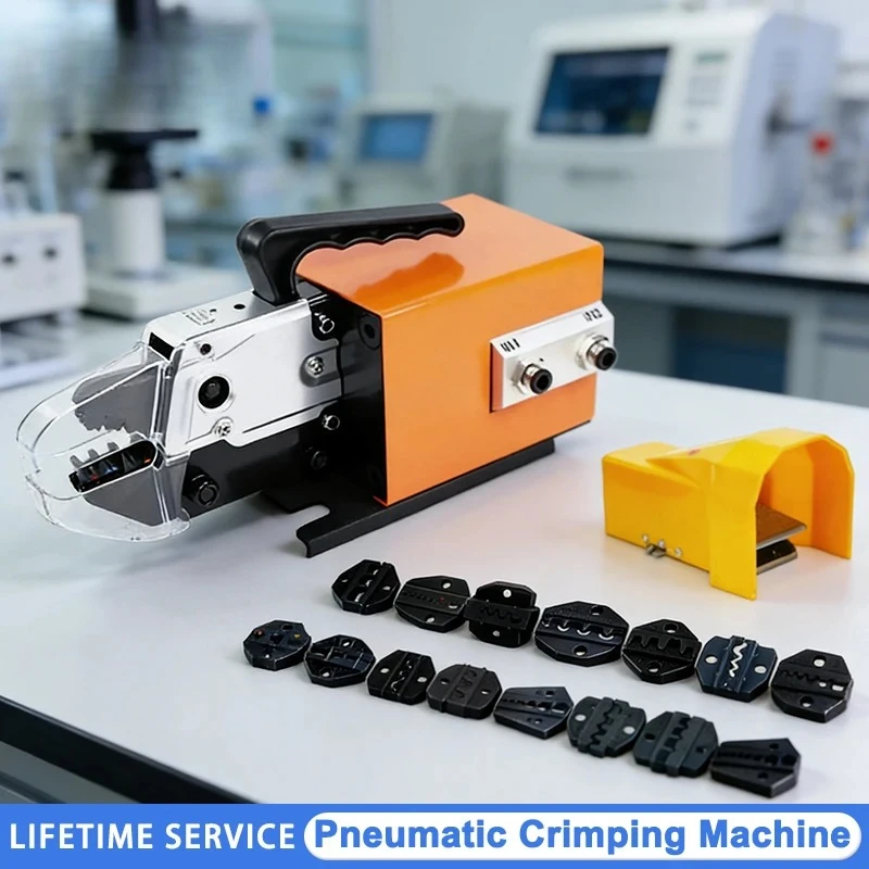 AM-10 Pneumatic Terminal Crimping Machine Crimper Pliers Tool Crimping Die for Optional Cold Pressing Terminal Crimp Mold