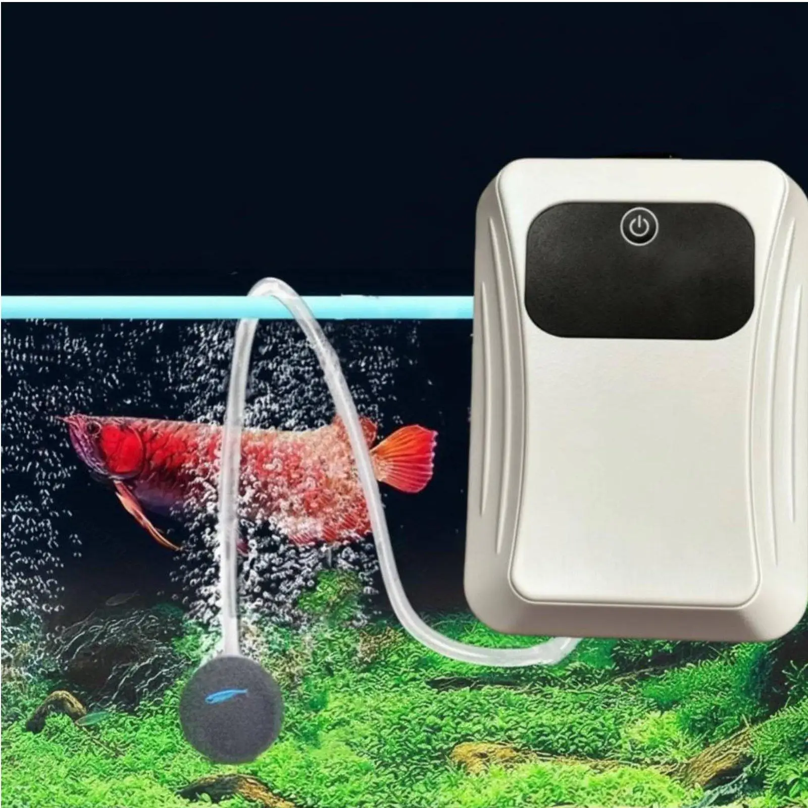 Portable Oxygen Pump USB Air Aerator Silent Freshwater Marine Aquarium Accessory Adjustable Device for Outdoor Fishing