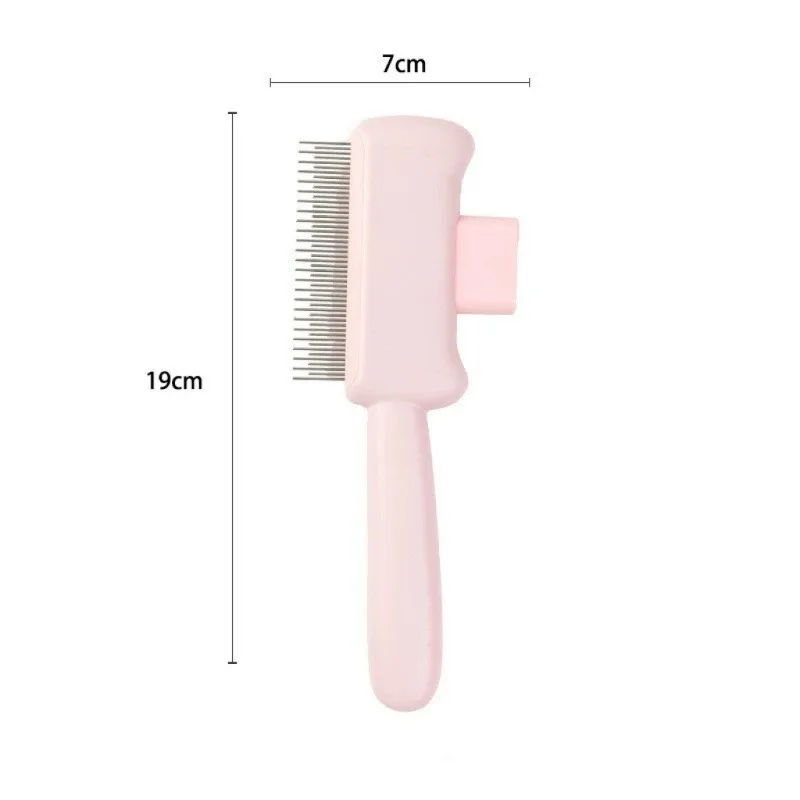 One-Click Self Cleaning Pet Comb, Cat Dog Hair Remover, Detangling Brush, Floating Hair Removal Grooming Tool for Pets