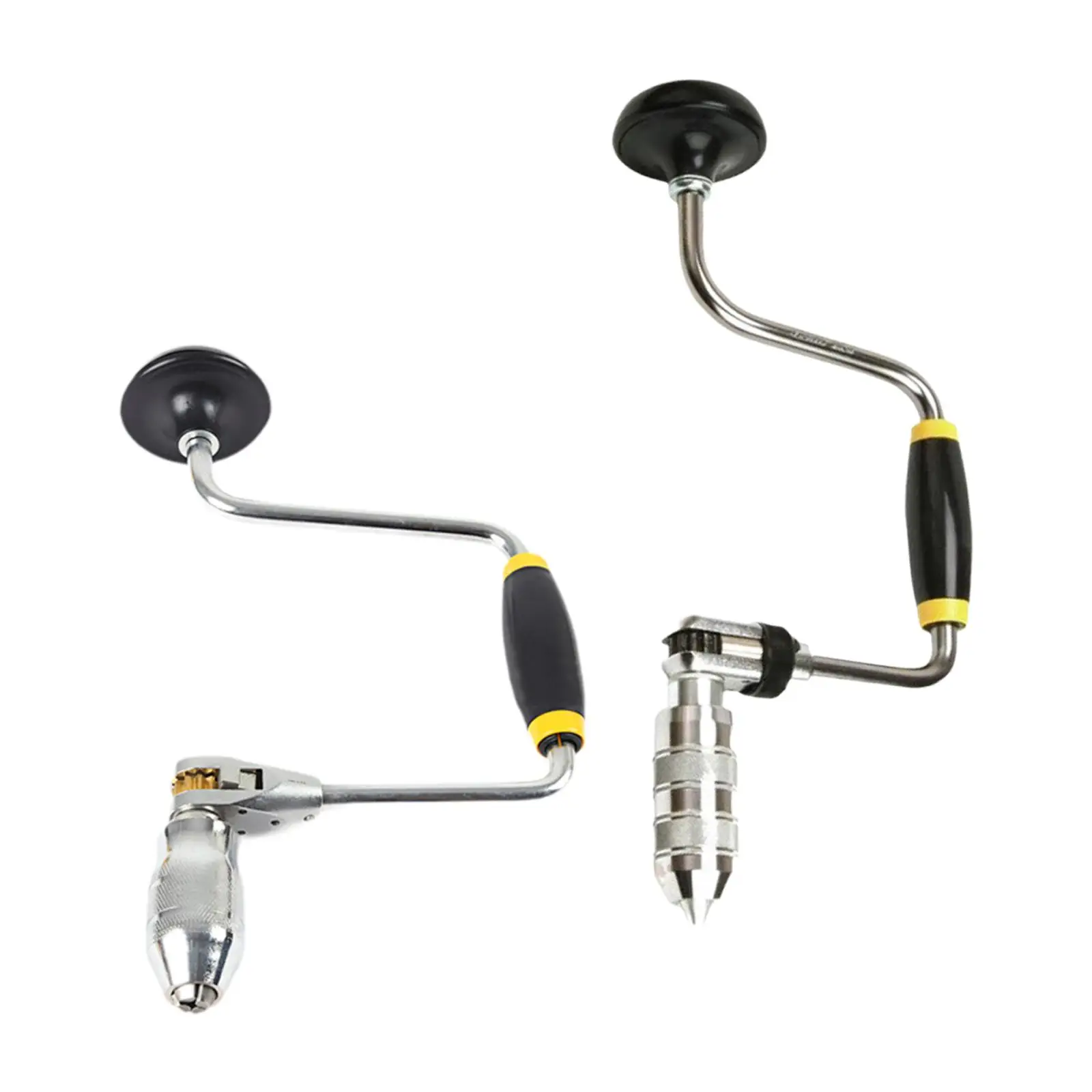 Hand Crank Drill with Swing Arm Easy to Use Hand Tool Portable Carpenters Bit Brace for Fiberglass Metal Wood Acrylic Home