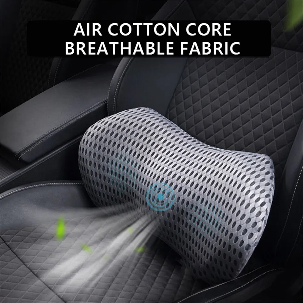 Breathable Memory Cushion Interior Accessories Bed Sleeping Pillow Car Seat Waist Pillow Lumbar Support Pillow Foam Car Cushion