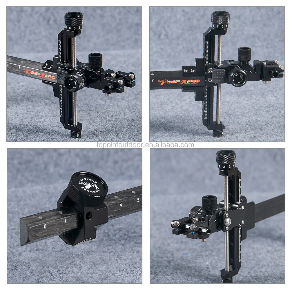 Archery Carbon Target Sight, Compound Bow Sight TP8810, Micro-adjustable Bow Sight For Compound Bows