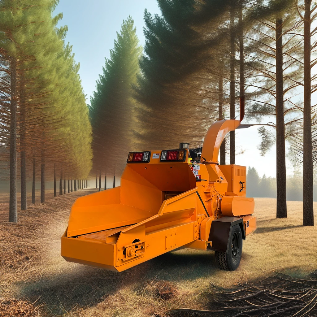 High Efficiency VOL 6145 Industrial Wood Chipper Machine Eco-Friendly -Diesel Branch Crusher Automatic 118HP Wood Chipper