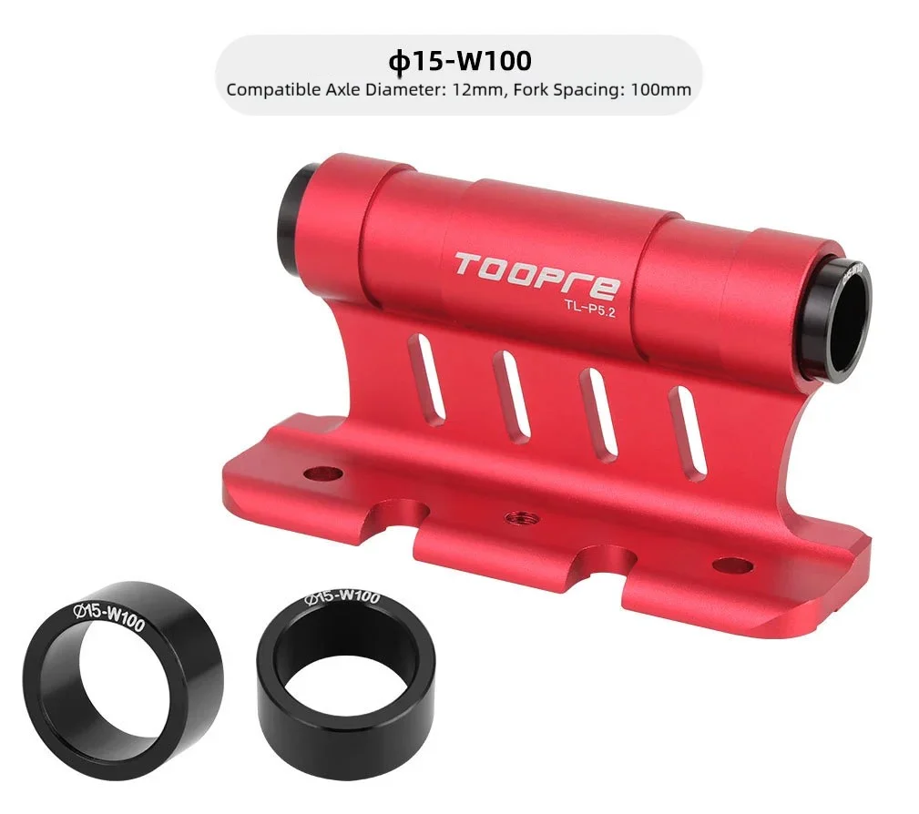 TOOPRE Fahrrad-Vordergabel- und Hinterrad-Halterung für Autodach, Transporthalterung für Schnellspanner/Steckachse, Rennrad- und MTB-Fahrrad-Parkhalterung – Detail 8