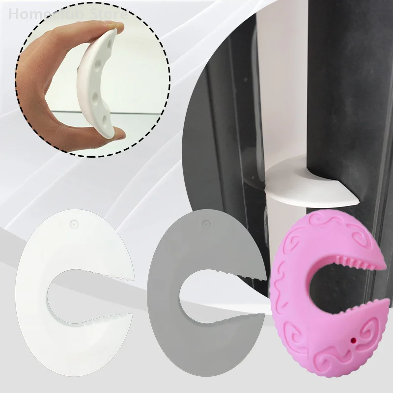 

2 шт., детский дверной стопор, защита от защемления рук, силиконовый дверной блок, толстый замок для защиты детей, защита для пальцев