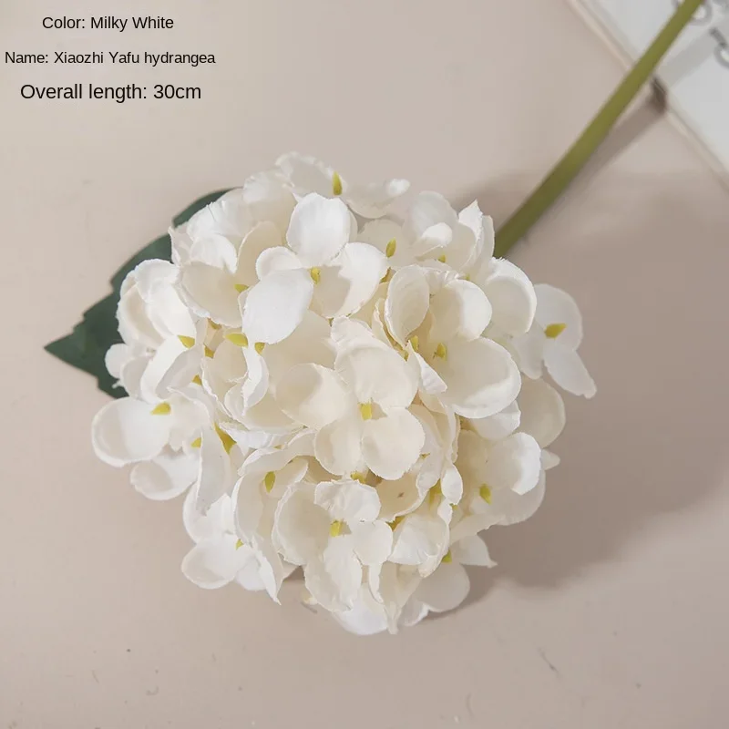 30cm Artificial Flower Twigs Hydrangea Mini Fake Flowers Green Plants Wedding Decoration Crafts INS Garden Home Decoration