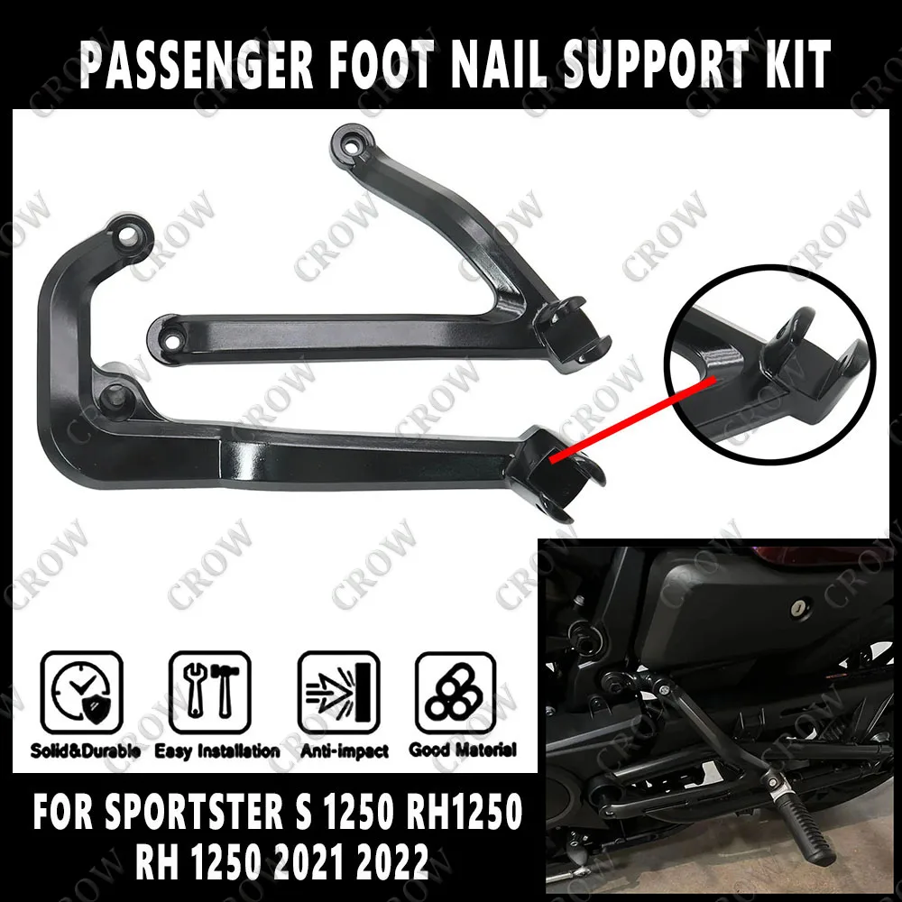 For Sportster S 1250 RH1250 RH 1250 2021 2022 S 1250 New Motorcycle Accessories Passenger Foot Nail Support Kit RH 1250