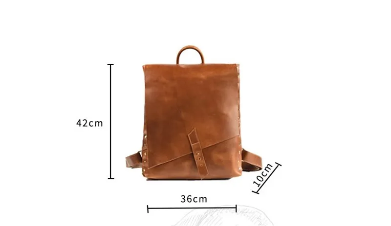 PNDME vintage crazy horse cowhide men's backpacks outdoor travel designer handmade luxury genuine leather women's schoolbags