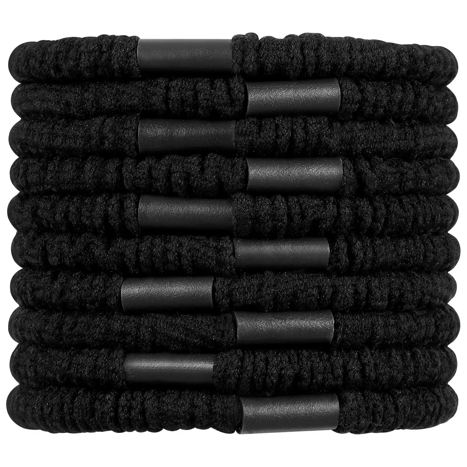 

10 Pcs High Elastic Ties Stretchy No Damage Women Girls Thick Hair Elastic Hair B Scrunchies Versatile Use