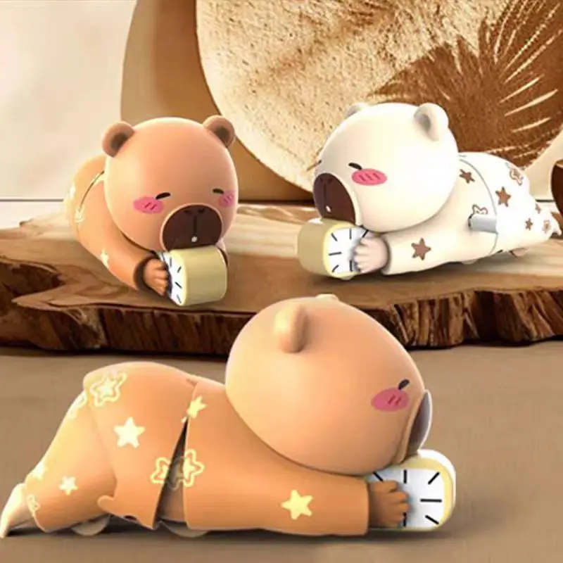 Children's Cartoon Capybara Crawl Clockwork Decompression Toys Crawling Clockwork Spring Toys Desktop Ornaments Gifts