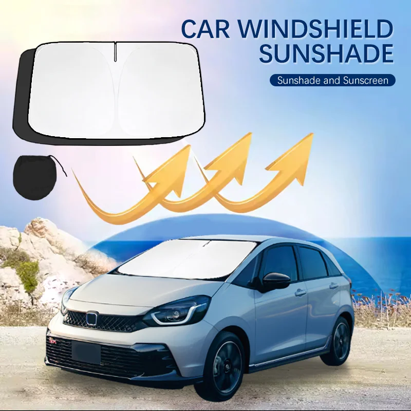 

For Honda Jazz Windshield Sun Shade Sunshade Sun Visor Protector Foldable Blocks UV Rays Laser Sun Protector