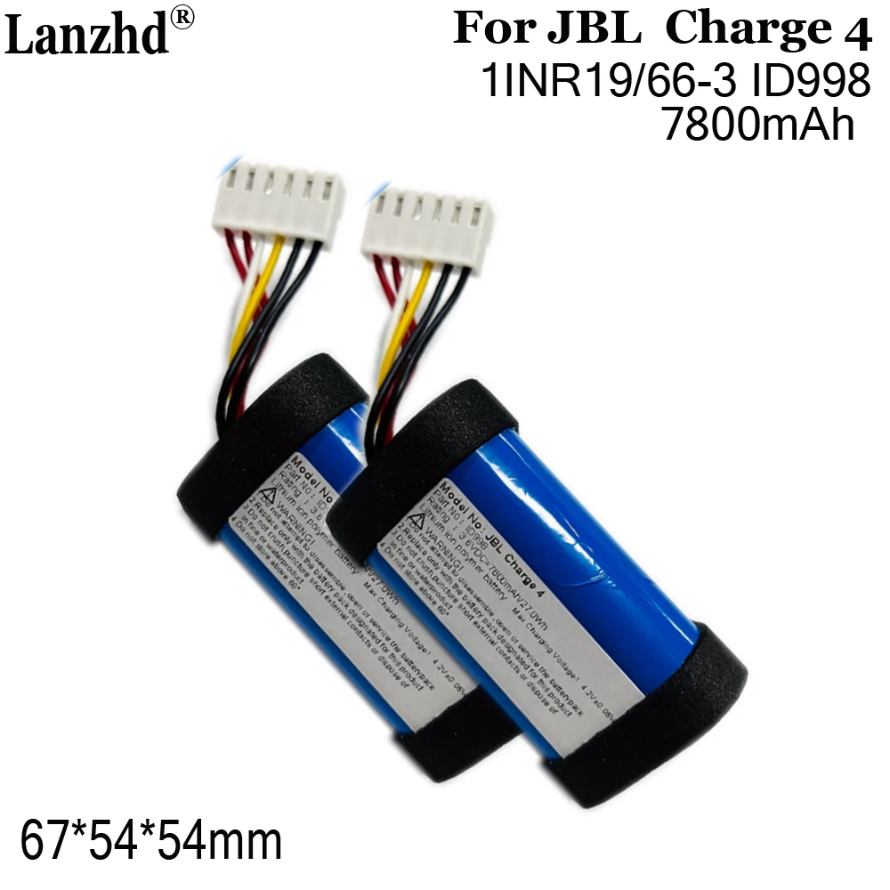 Original Speaker Battery For JBL Charge 4 Charge4 1INR19/66-3 ID998 7800mAh Bluetooth Audio Battery 780010200