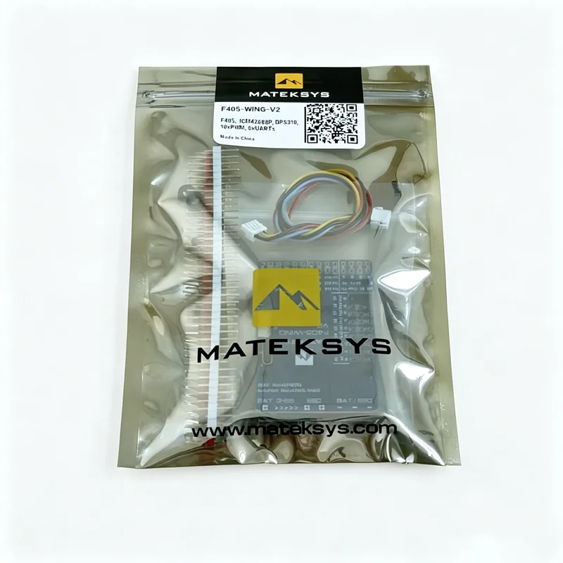 Mateksys F405-Wing-V2 Flight Controller, STM32F405 ICM42688P DPS310 OSD 6xUART for INAV ArduPilot Fixed Wing Aircraft