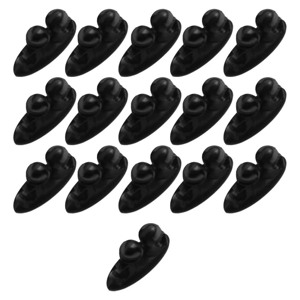 16Pcs Cable Organizer Clips Strong Adhesive Car Interior Cord Holder for Charging Cables Headphones USB Audio Wires Multipurpose