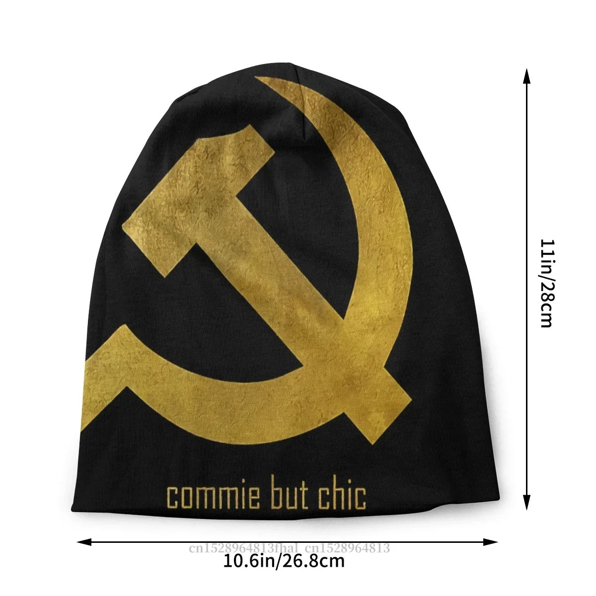 Russian CCCP Spring Hats Communist Symbol Hammer Sickle Commie Chic Thin Hat Bonnet Skullies Beanies Caps Men Women's Earmuffs