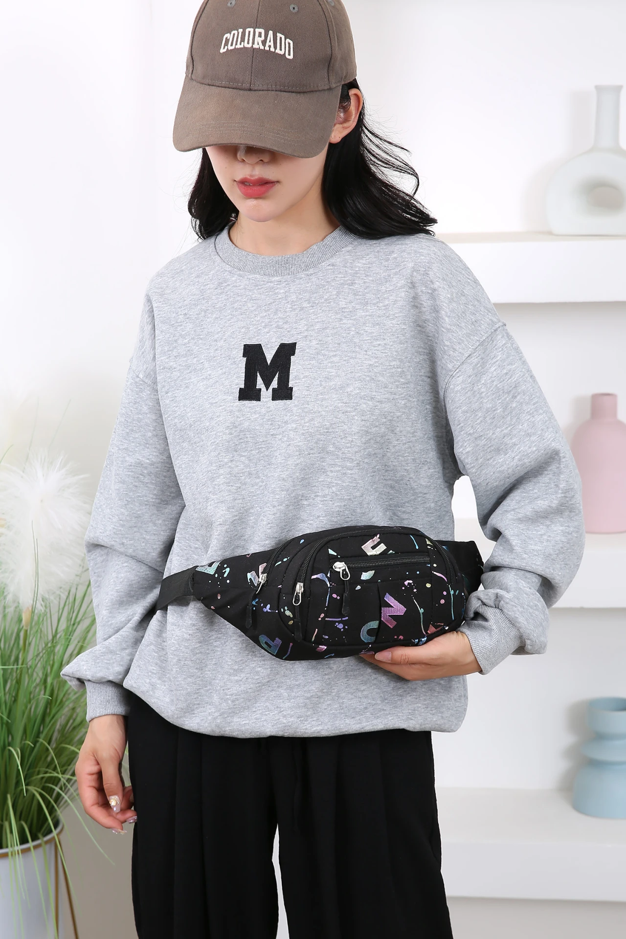 حقيبة صدر نسائية عصرية وعصرية، حقيبة خصر نسائية متعددة الاستخدامات وأنيقة، سعة كبيرة، ملابس يومية، حقيبة صدر نسائية #3