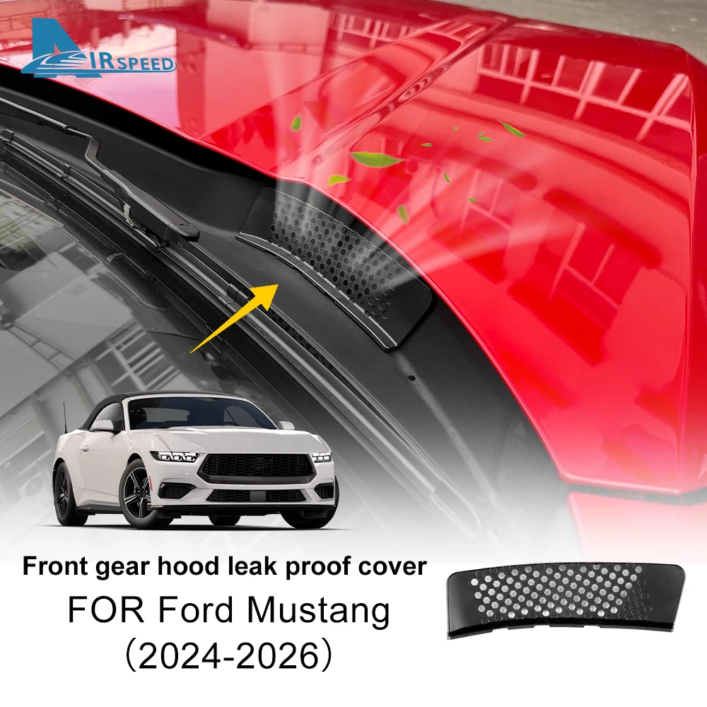 For Ford Mustang GT Dark Horse EcoBoost 2024 2025 2026 Car Front Gear Hood Proof Cover Trim Anti-insect Leaves Grille Filter Net