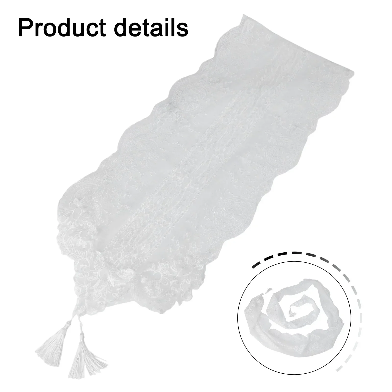 

Centerpiece Wedding Placemats Lace Table Runner High-Quality Lace Fabric Inviting Ambiance Exquisite Craftsmanship