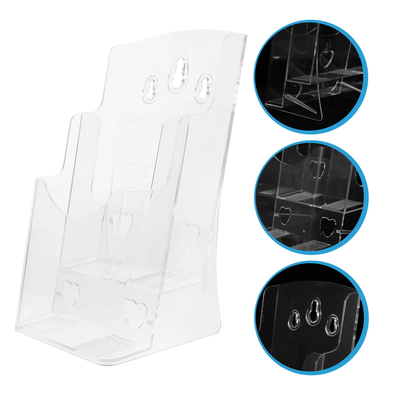 

Wall Mount File Rack Desktop Document Stand Brochure Holder Flyer Organizer Storage Shelf For Office School