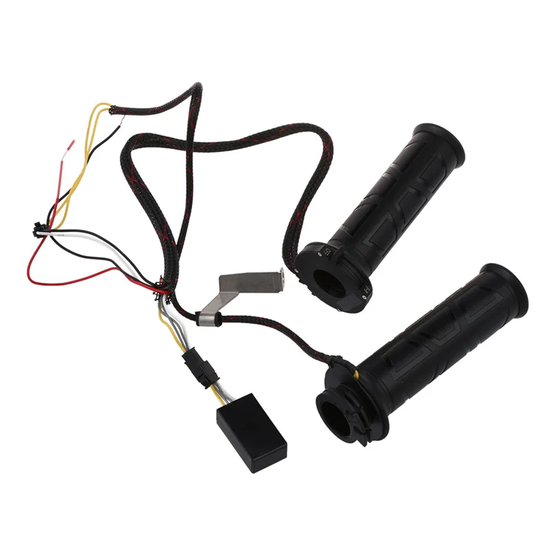 Guidão de motocicleta elétrico, preto, 7/8 polegadas, punho aquecido, aquecedor, para guidão, motocicleta