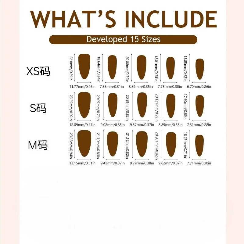 30 قطعة من الأظافر المزيفة على شكل اللوز الأحمر مع تصميم الكرز اللؤلؤي بطباعة الفهد الفرنسي نصائح قصيرة لفن الأظافر