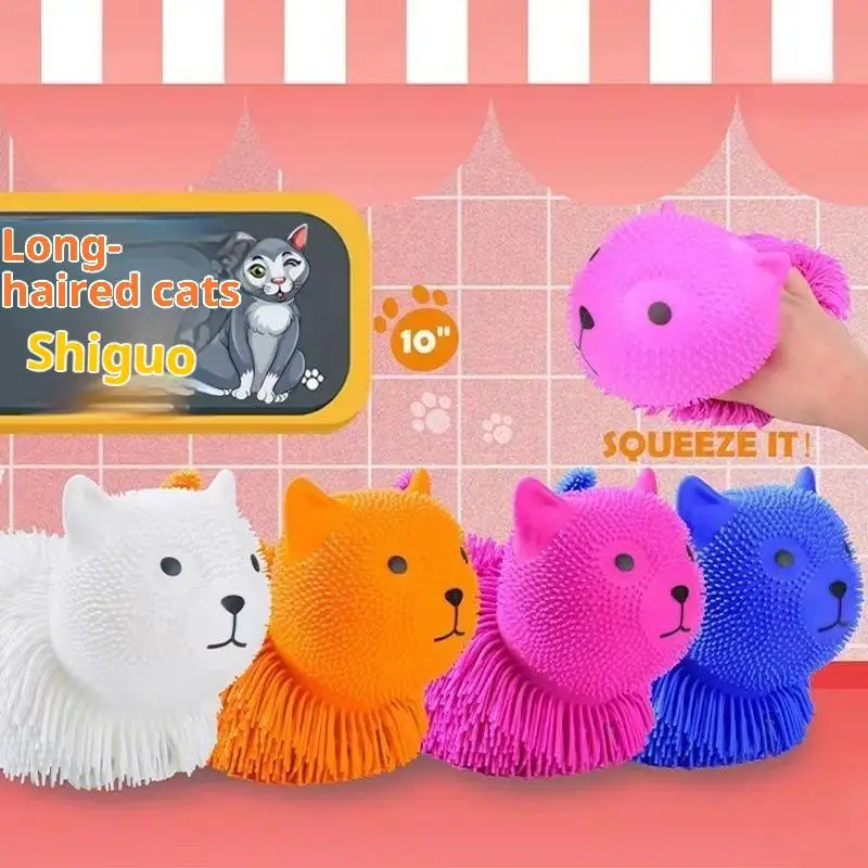 New！Funny Anxiety Aid Sensory Cute Dog Stress Relief PVC Rabbit Decompression Children's Prank Toy Large Size