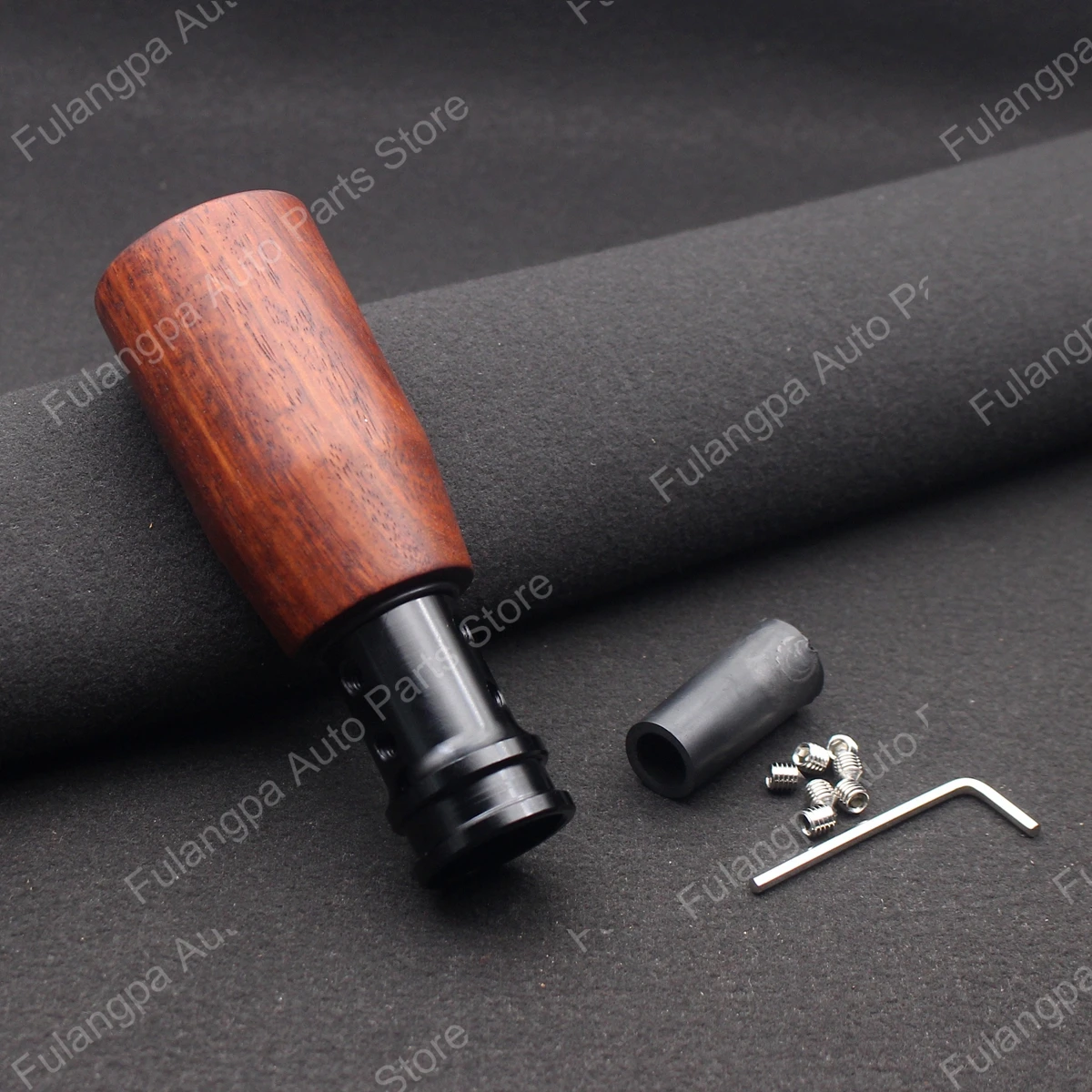 Pomo de palanca de cambios de madera maciza, cabezal de palanca de cambios manual de madera para coche, pomo de repuesto modificado para la palanca de cambios.