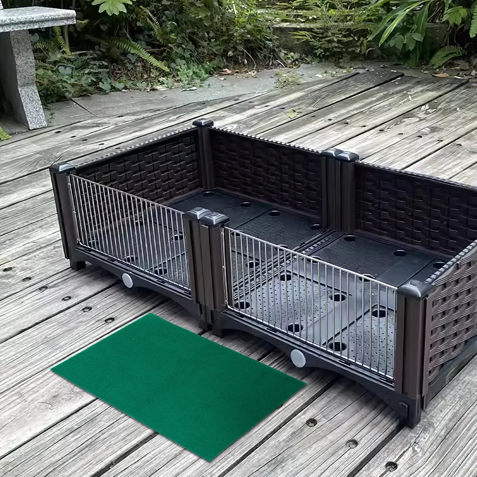 

4pcs Reptile Carpet Substrate Liner Washable Extra Large Terrarium Mat For Bearded Dragon Lizard Snake Tortoise Reusable