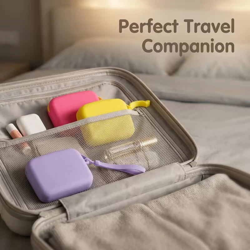 Silicone Coin Purse, Small Jewelry Storage Bag, Mini Data Cable Portable Bag, Key Pouch, Zippered Bag, Travel Storage Organizer.
