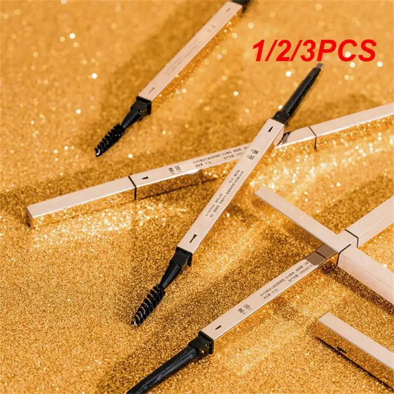 1/2/3PCS Extremely Fine Eyebrow Pencil Smooth Smear Smooth Beginners Apply Natural Color No Makeup Facial Makeup