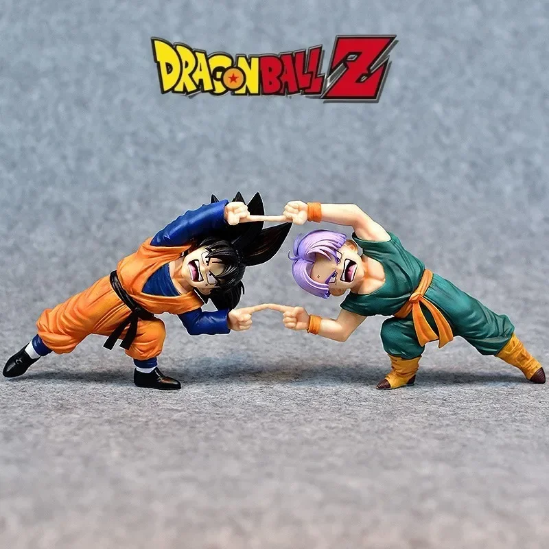 Anime Dragon Ball Z Son Goten Figure Gotenks Trunks Combined Body Action Figures 10cm Pvc Statue Collection Models Toys Gift