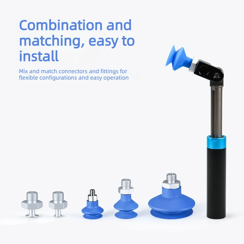 LADUNG FGA Non-Marking Double Layer Vacuum Sucker Industrial Robot Strong High Temp Nozzle Pneumatic EOAT Gripper Coupling