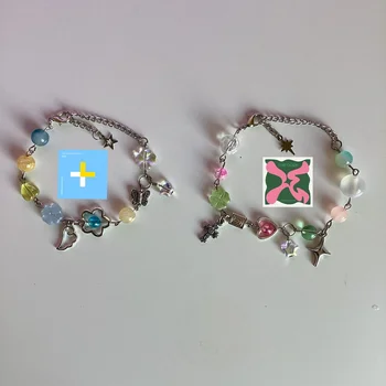 Bransoletka inspirowana TXT, bransoletka z biżuterią, projekt Vintage Coquette, jutro i razem, pokusa, rozdział marzeń, txt jewelr