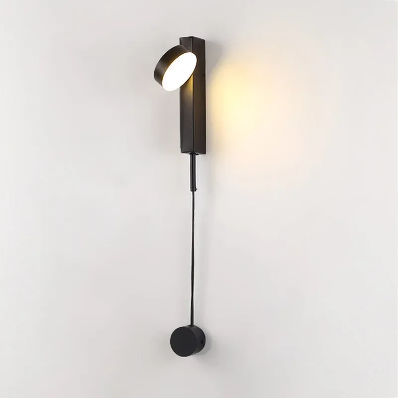 

Modern Switch LED Wall lamp with Knob Dimmable wall light Home Lighting Adjustable 7W 9W Black For Home Stairway Bedroom Bedside