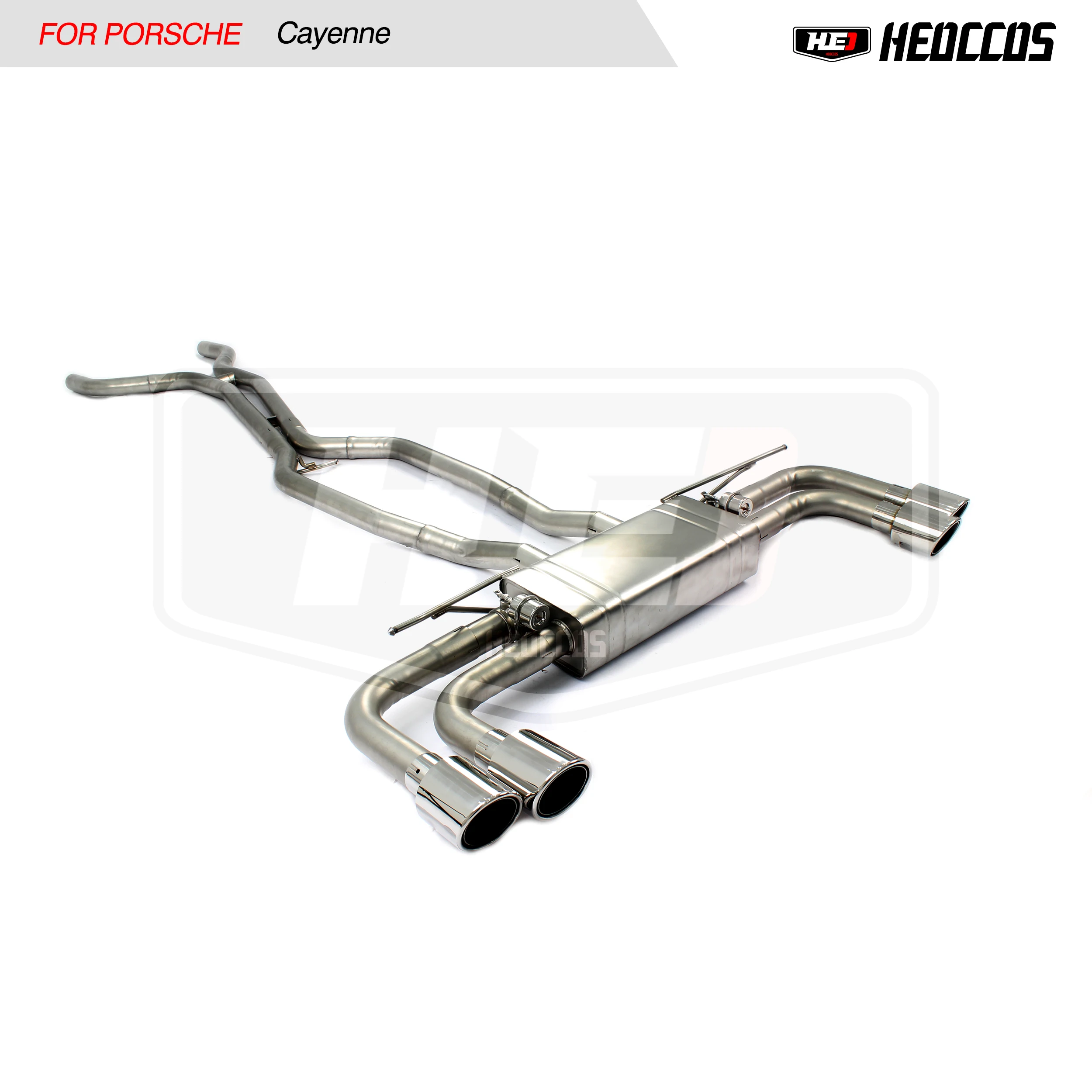 HEO exhaust system For Porsche Cayenne exhaust 3.0T 3.6T 4.8T stainless steel valve exhaust silencer