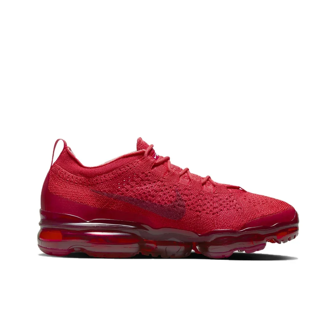 Nike Original VaporMax 2023 Air Flyknit Comfortable Breathable Low Top Training Running Shoes Men's and Women's Premium Red